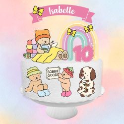 Topo de Bolo Digital Bobbie Goods