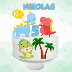 Topo de Bolo Dinossauro Baby