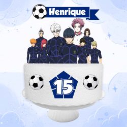 Topo de Bolo Digital Blue Lock md3