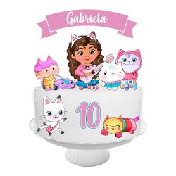 Topo de Bolo Digital A Casa Mágica da Gabi md1