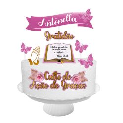 Topo de Bolo Digital Ação de Graças md1