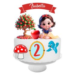 Topo de Bolo Digital Branca de Neve Baby md1