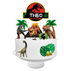 Topo de Bolo Digital Dinossauro md1