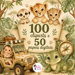 Kit Digital Safari Baby md1