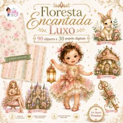 Kit Digital Floresta Encantada Luxo