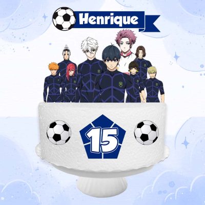 Topo de Bolo Digital Blue Lock md3