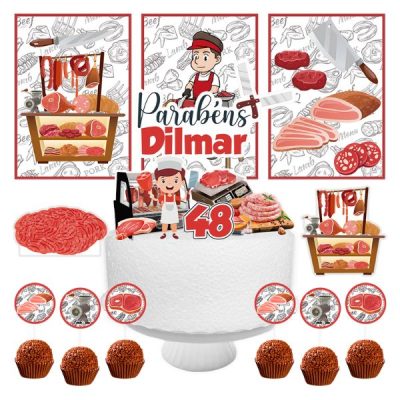 Kit Só um Bolinho Digital Açougueiro md1
