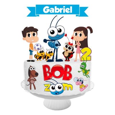 Topo de Bolo Digital Bob Zoom md3 tb