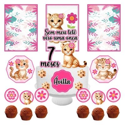 Kit Só um Bolinho Digital Sem meu tete viro uma onça md1 ksub